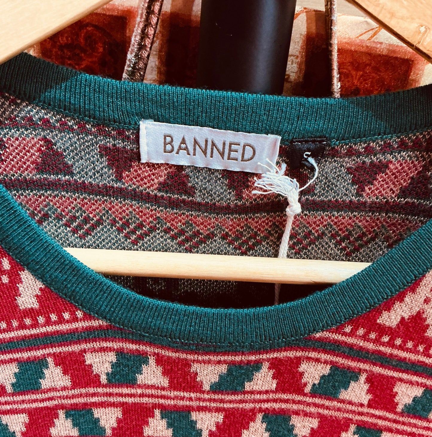 Banned Apparel Christmas Pudding Vintage Style Jumper