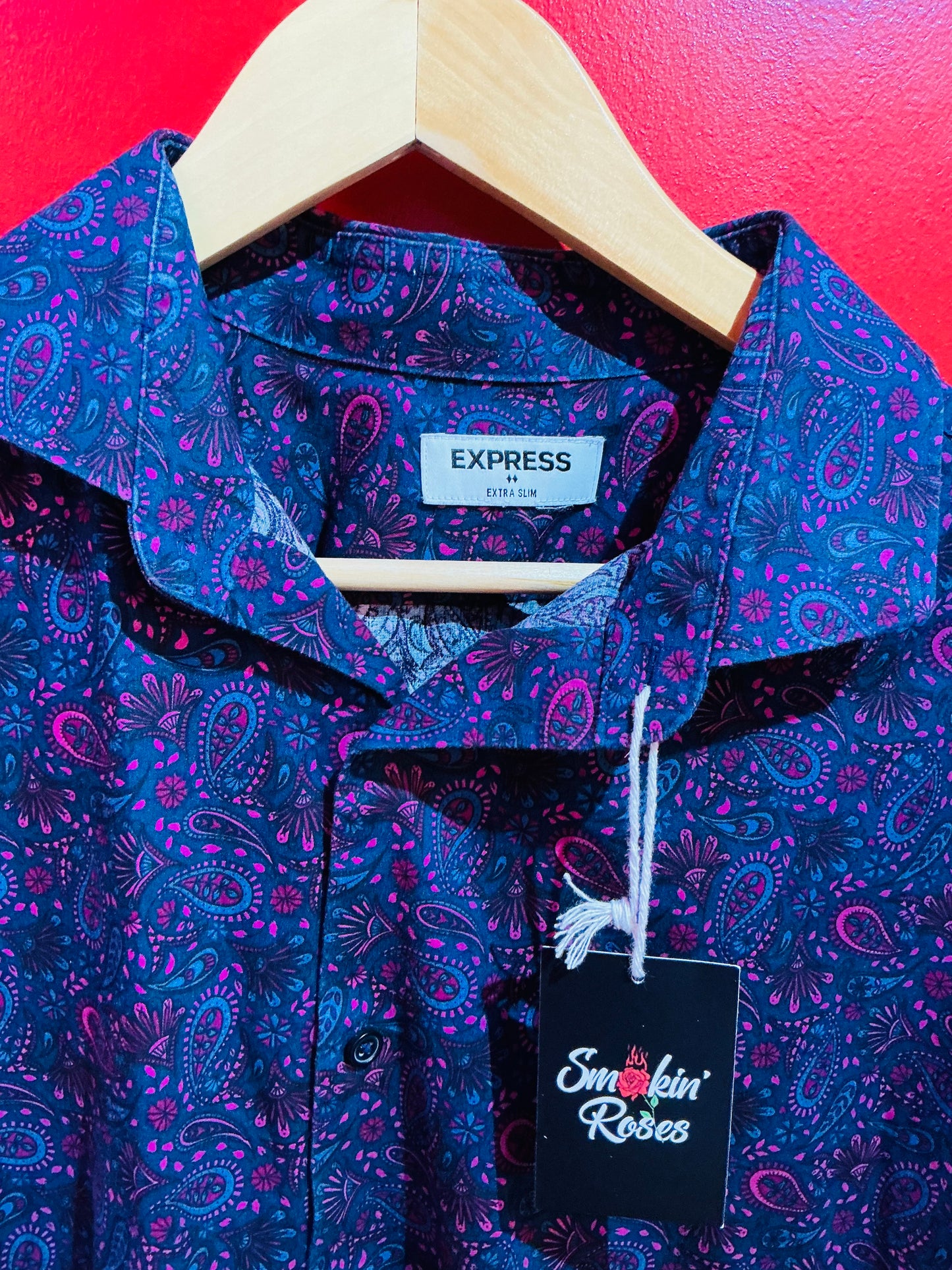 Blue & Pink Paisley Express Shirt