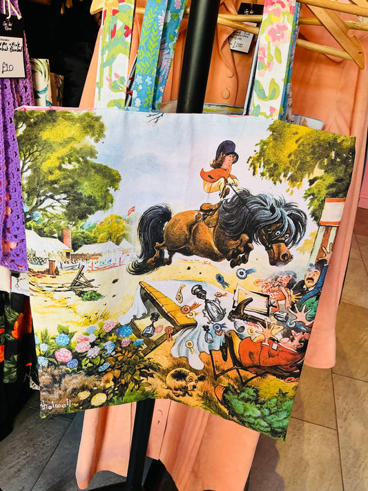 Vintage Fabric Handmade Tote Bag