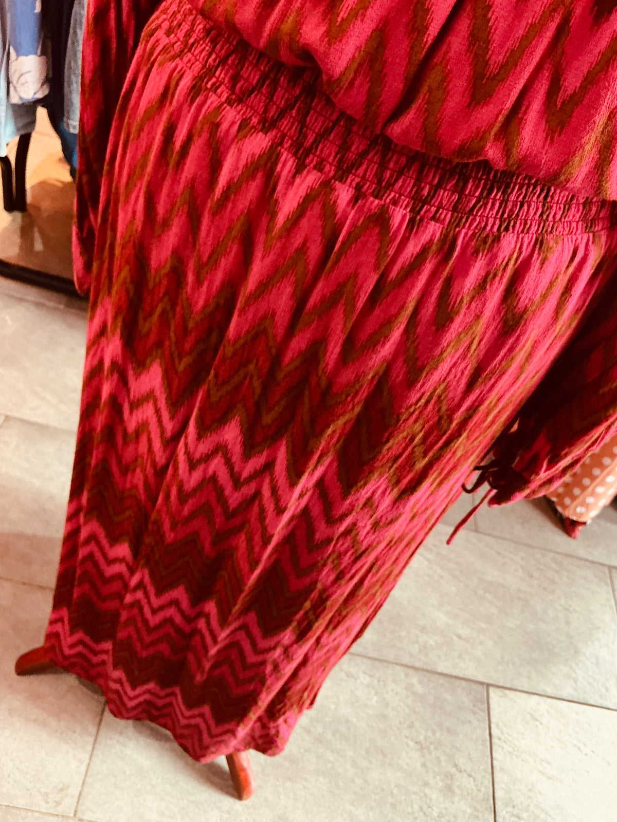 70s Boho Style Magenta Pink Hush Maxi Dress