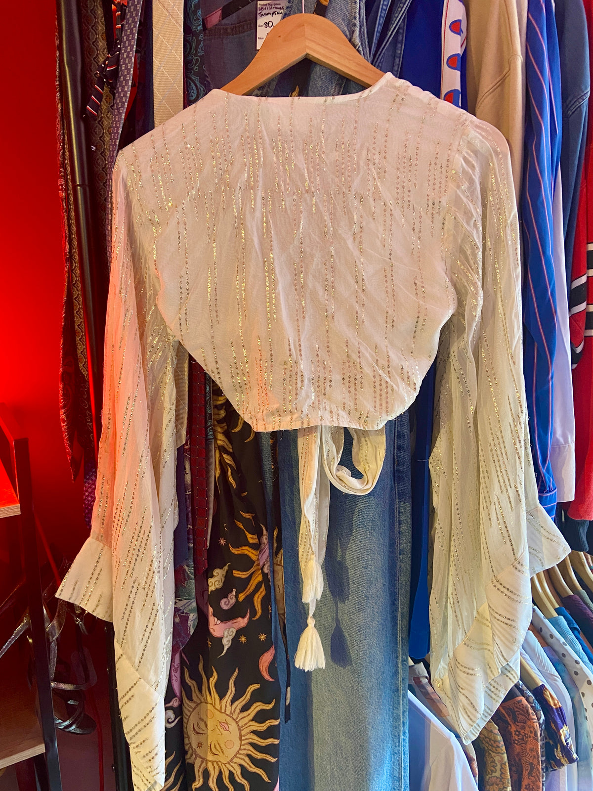 Dramatic Bell Sleeve 1970’s Style Shirt
