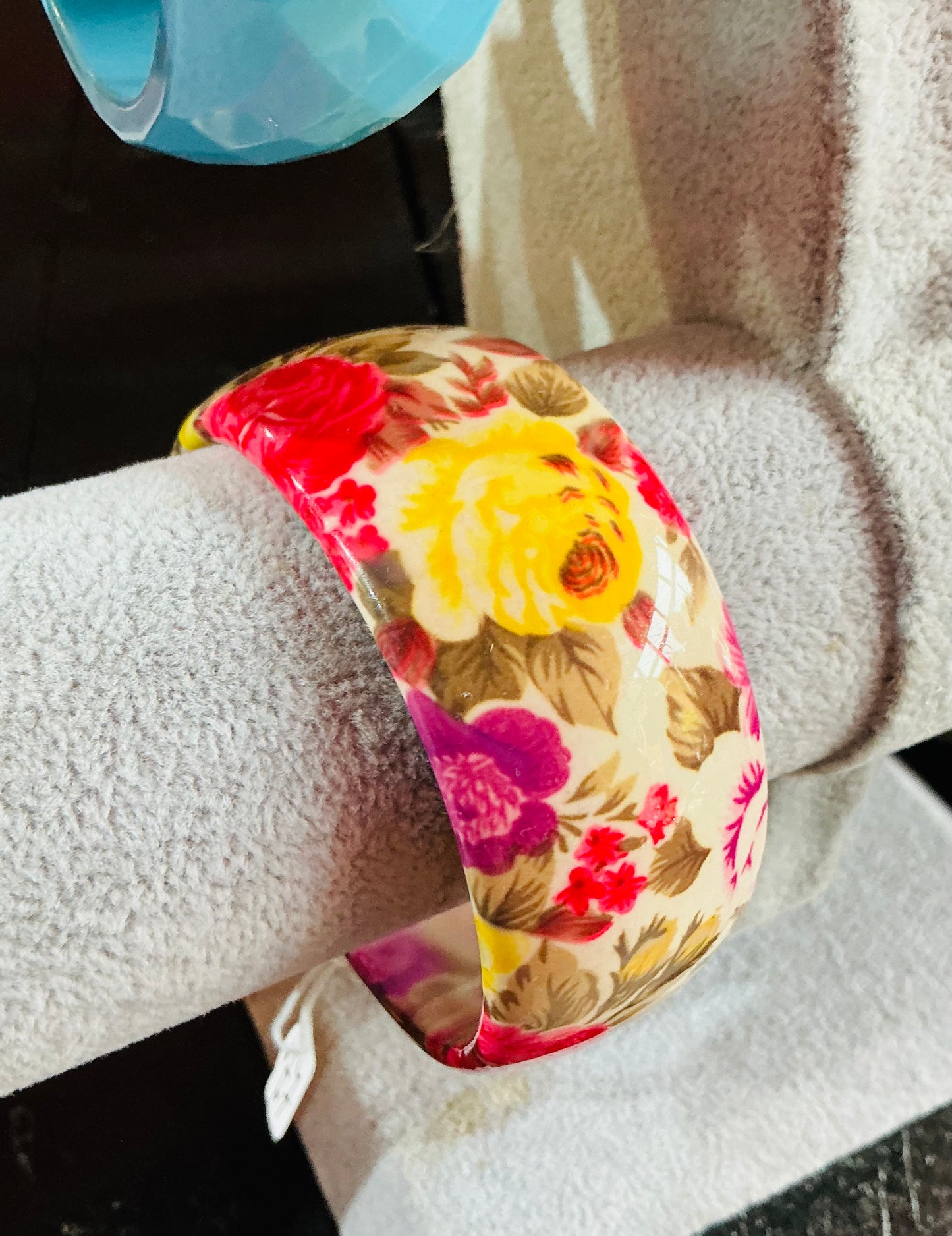 Colourful Roses Resin Bangle