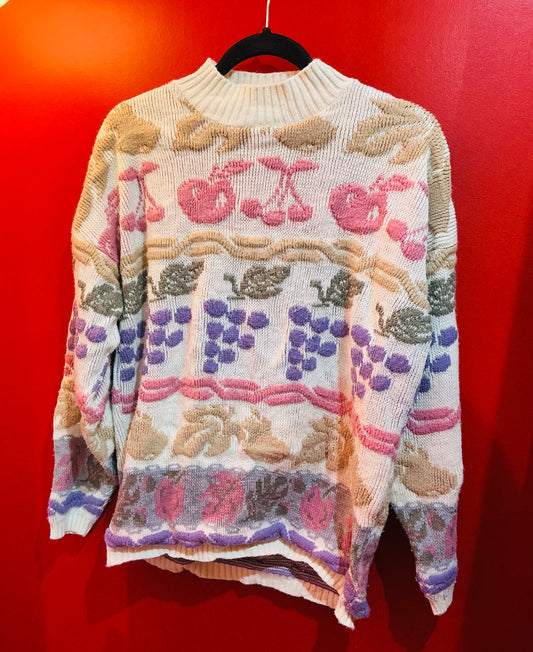 1980’s vintage fruit salad jumper