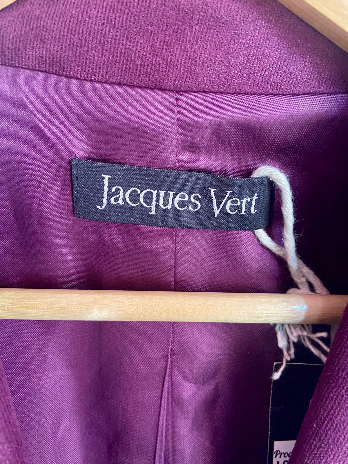 1980’s Purple Velvet Jacket with Rainbow Bead Detailing