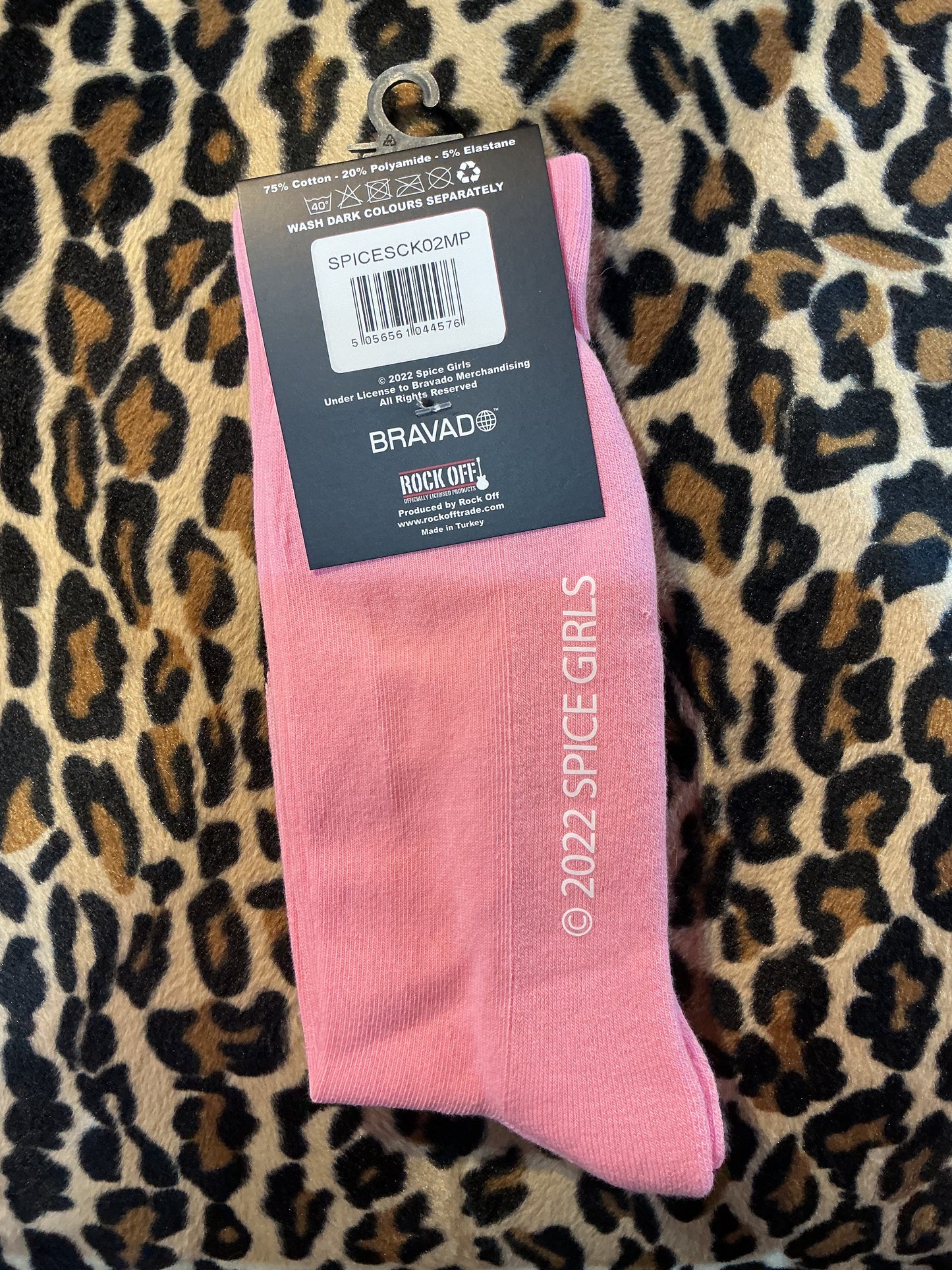 Pink Spice Girls Crew Socks