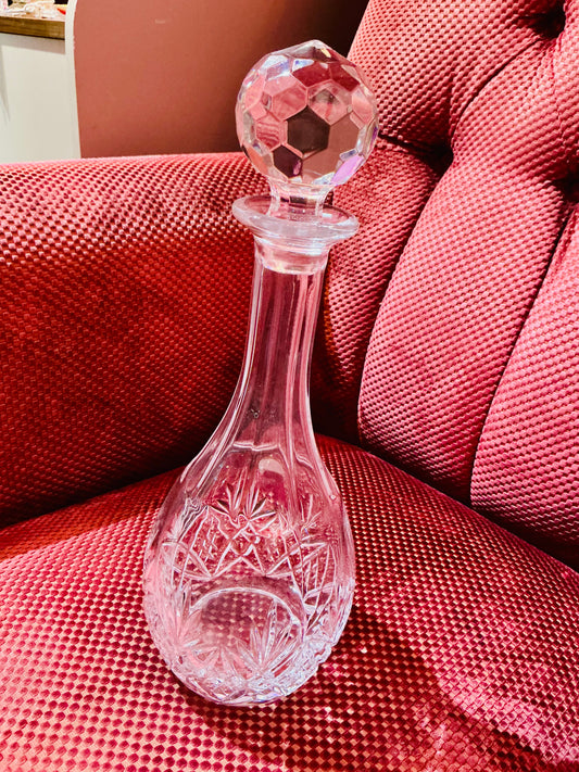 Cut Crystal Glass Decanter