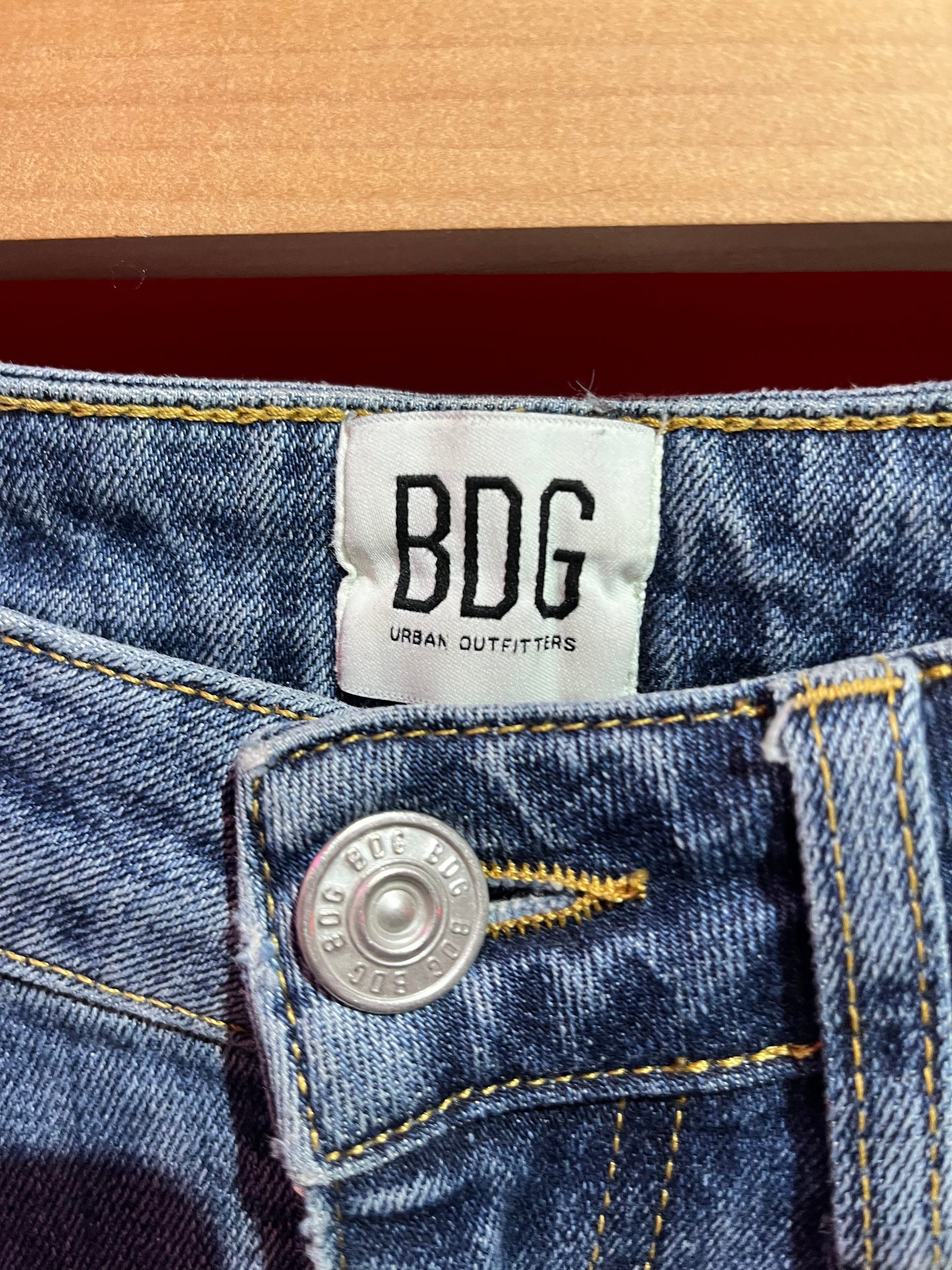 Urban Outfitters BDG Blue Denim Patchwork Flared Jeans