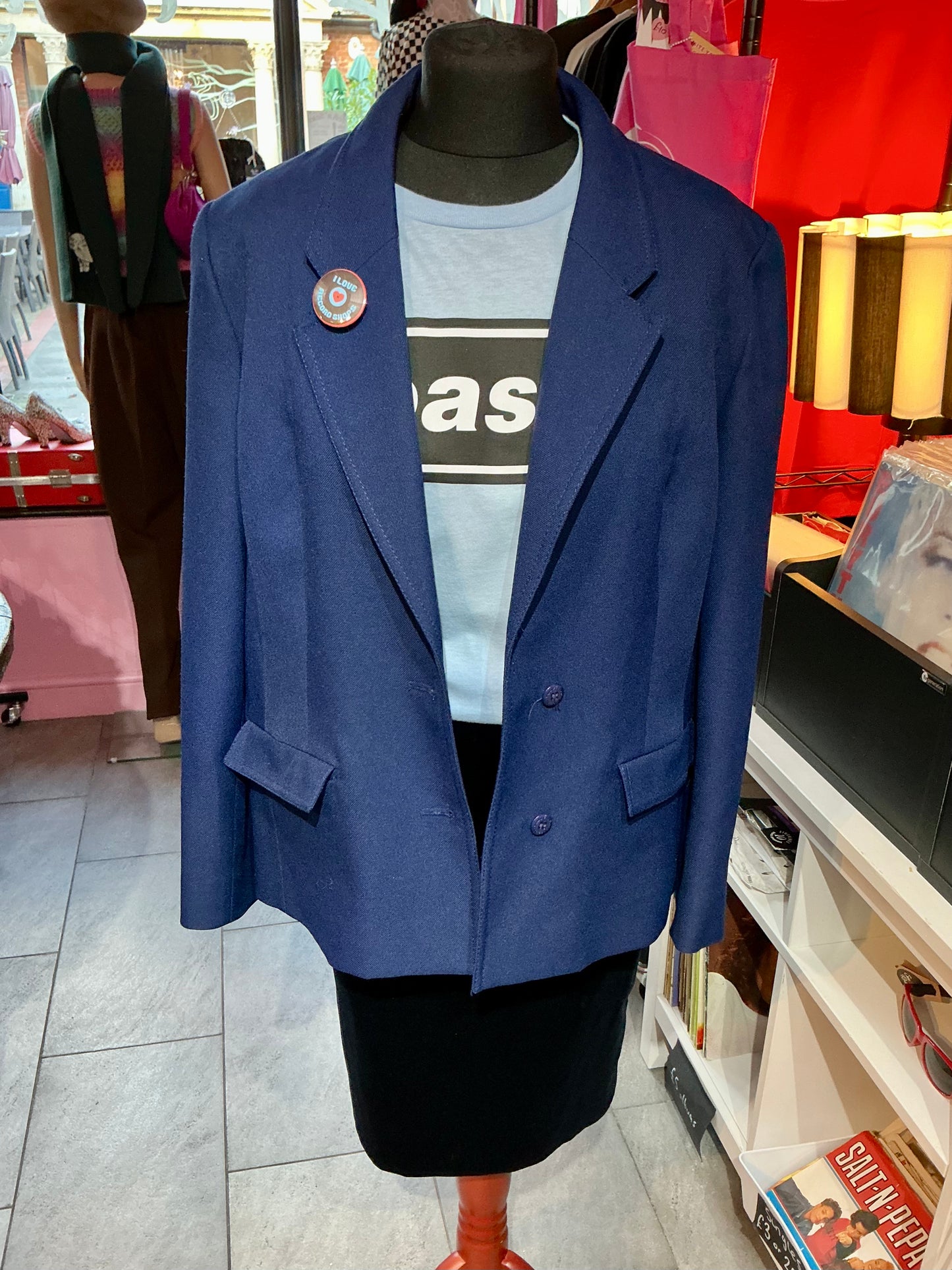 1980s Vintage Navy Eastex Blazer