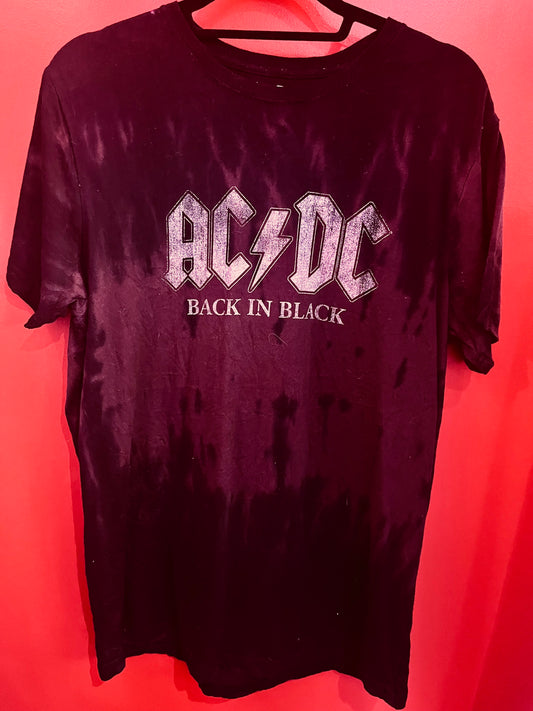 Black Tie Dye AC/DC Band Top
