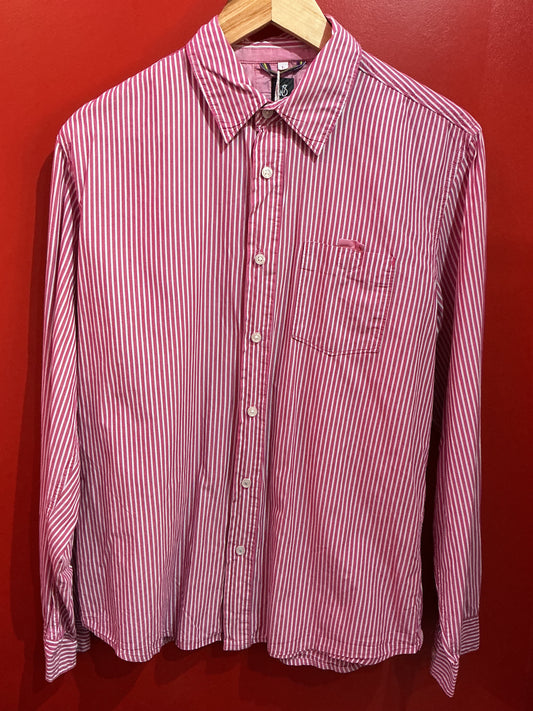 White Stuff Red & White Pinstriped Shirt
