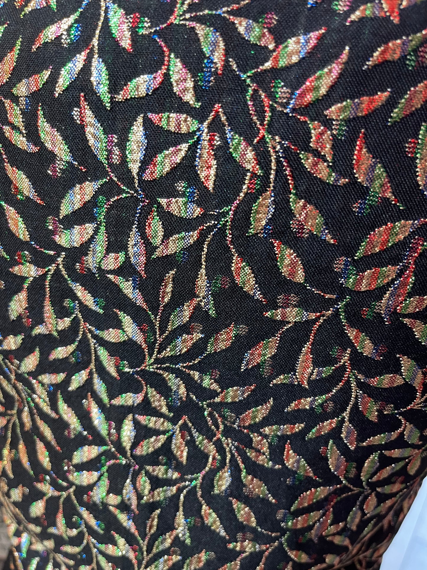 1960s Vintage Marion Donaldson Shiny Leaves Waistcoat