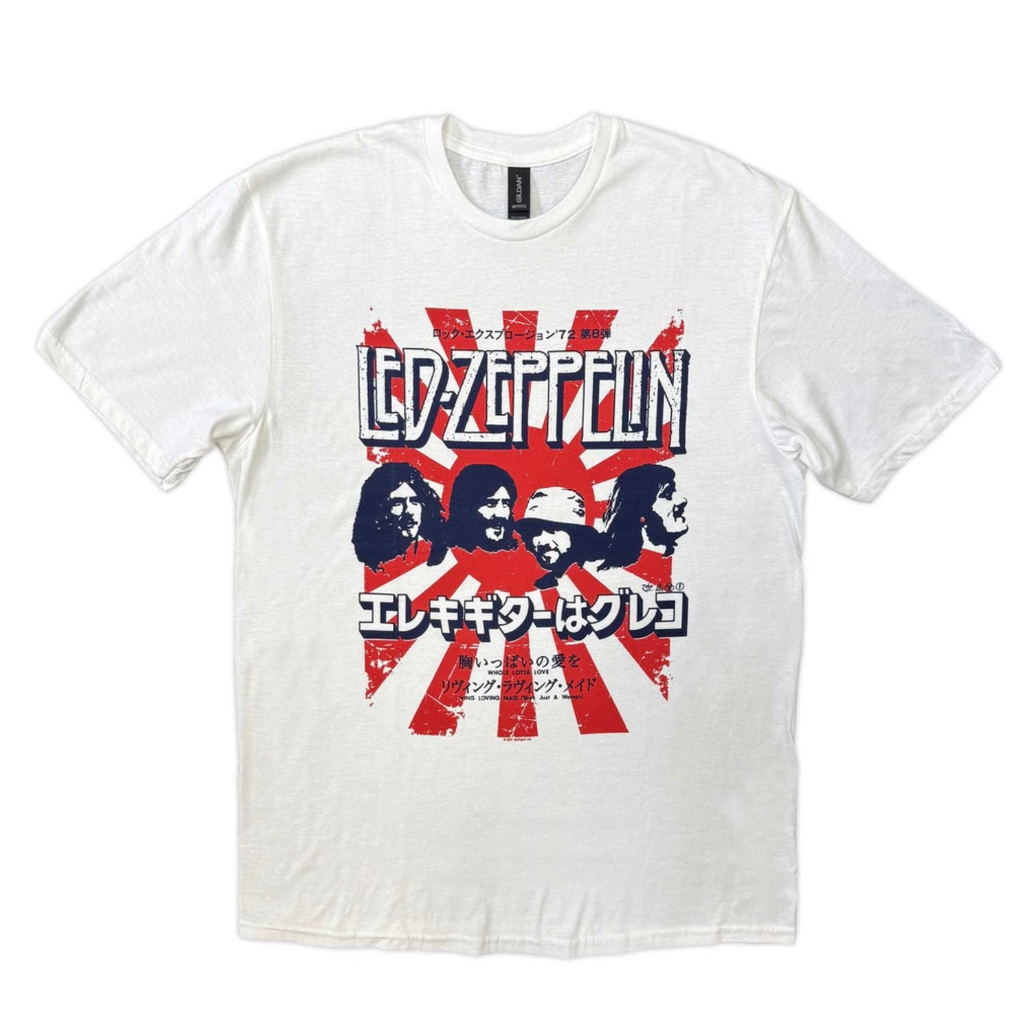 Led Zeppelin Japanese Burst Band Top