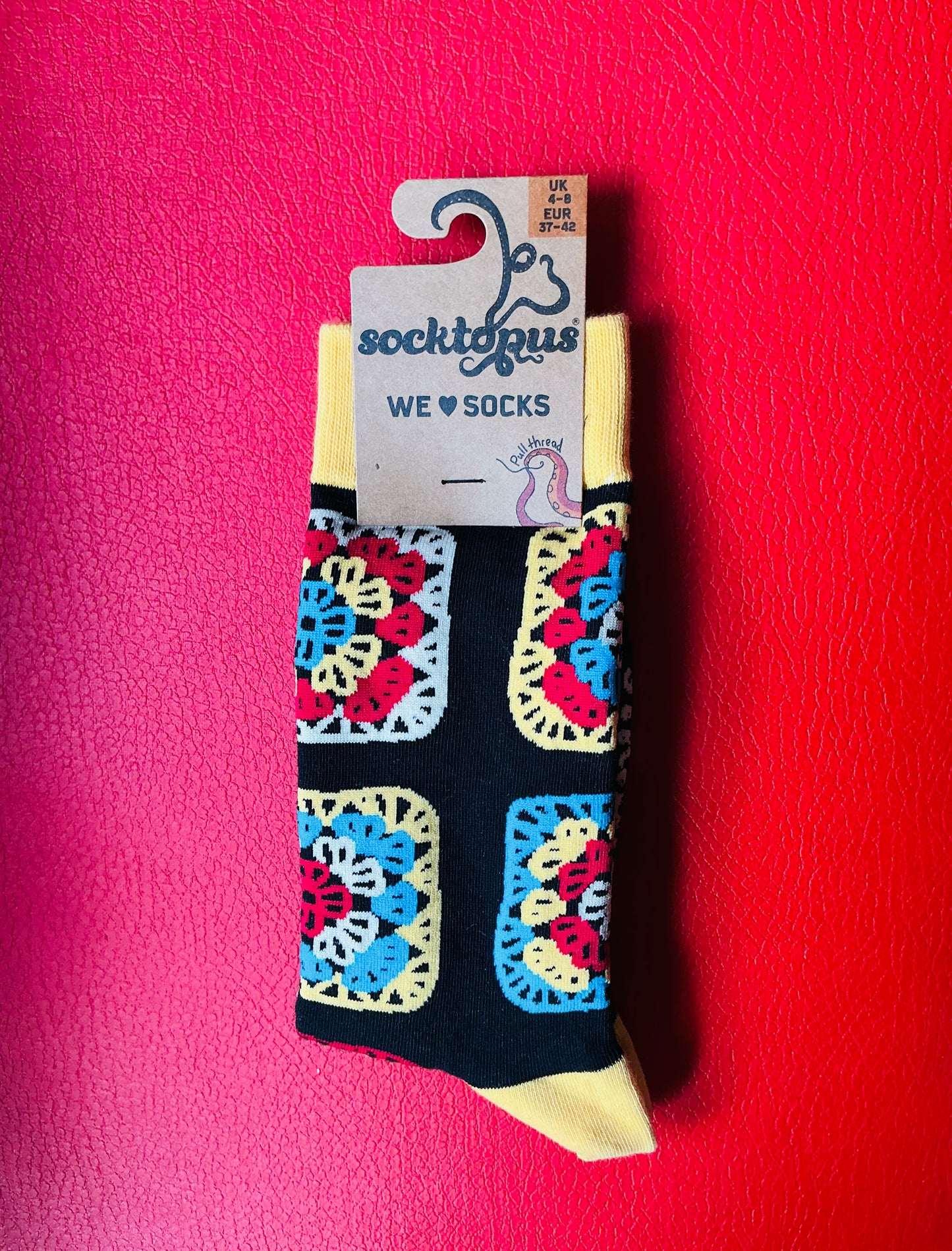 Socktopus Crochet Granny Squares Socks