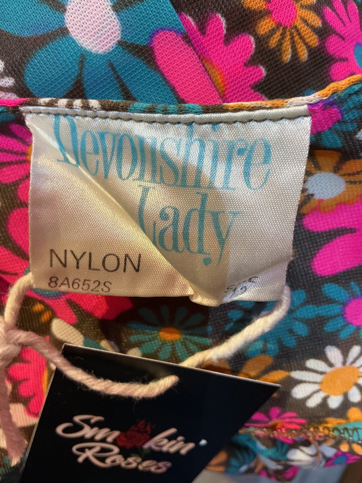 1960s Vintage Devonshire Lady Flower Power Dress