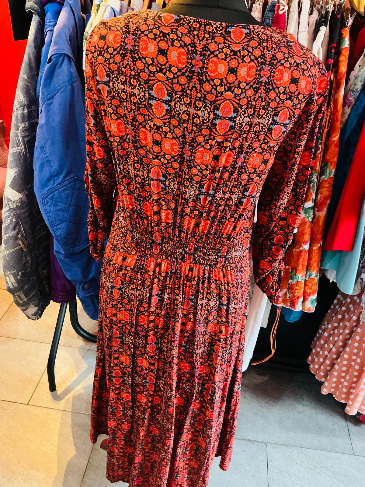 Joe Browns Orange Boho Style Maxi Dress