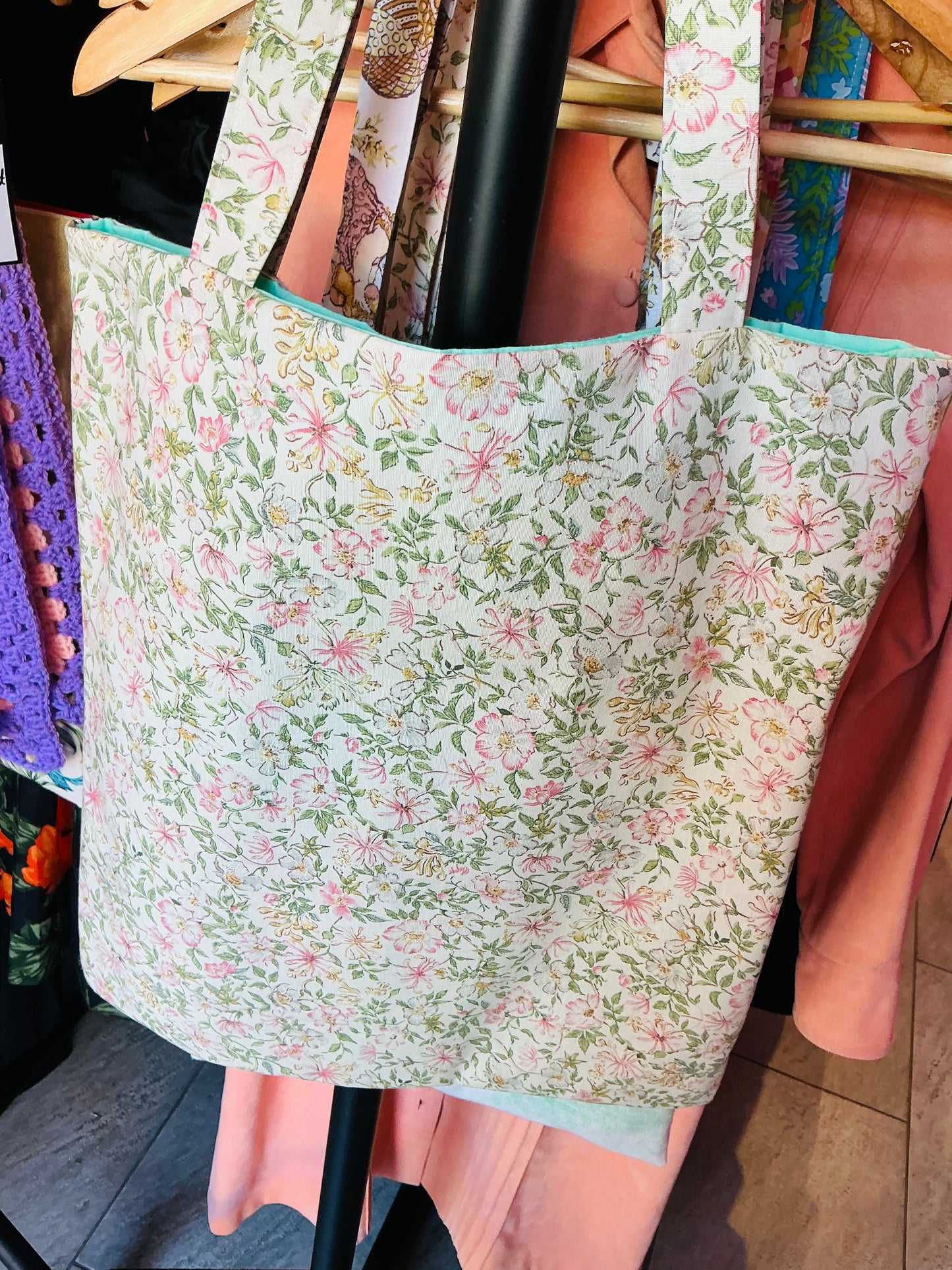 Handmade Vintage Fabric Holly Hobbie Handbag and Tote bag (3 designs)