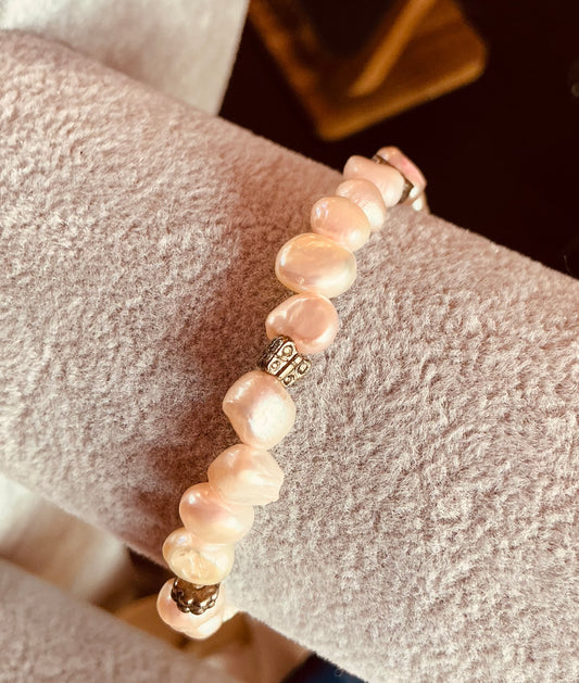 Pink Freshwater Pearl Bracelet