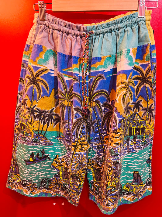 1990s Vintage Hawaiian Shorts