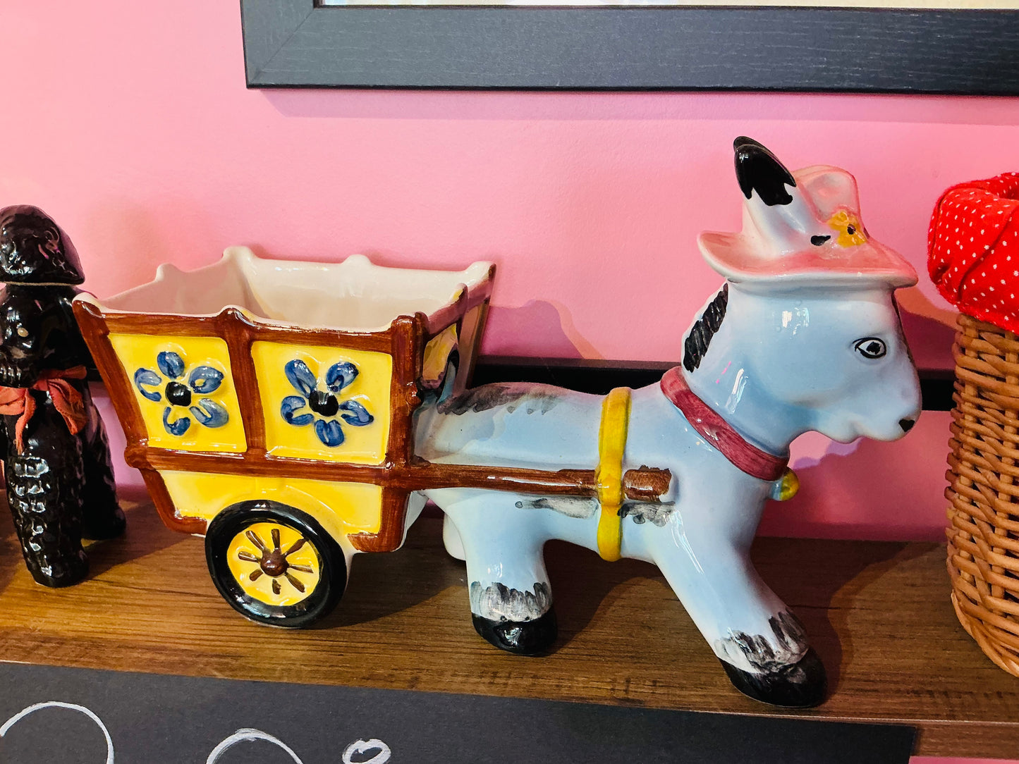 1970s Vintage Donkey Planter