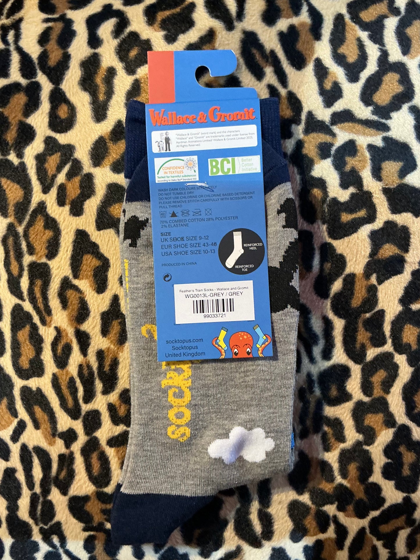 Socktopus Feathers Train Socks- Wallace and Gromit