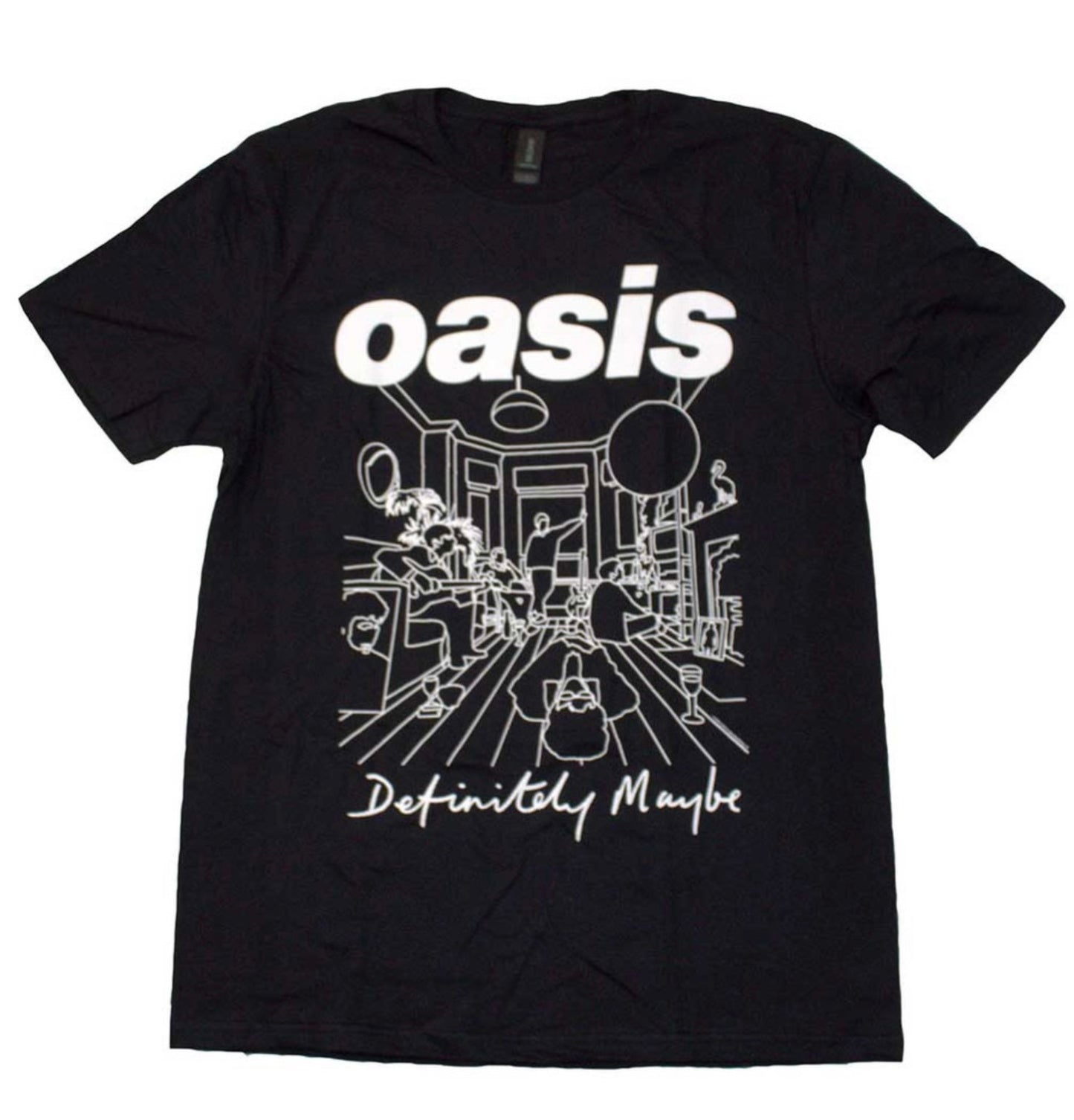 Oasis Definitely Maybe Band Top