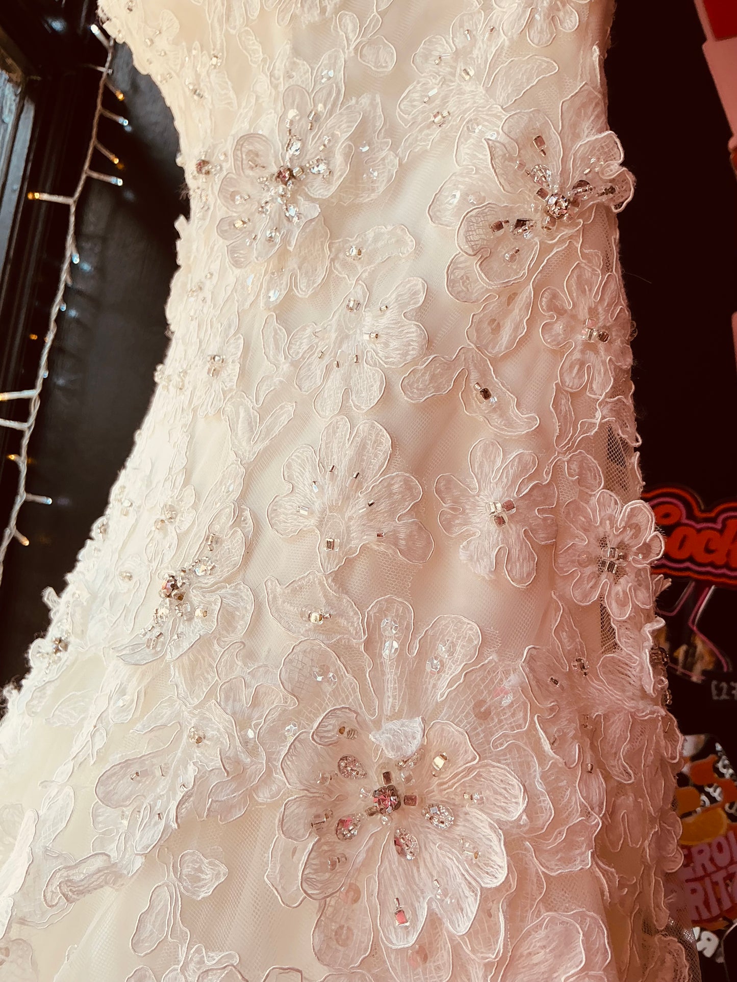 Diane Harbridge White Ivory Lace Wedding Dress