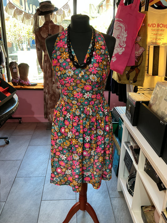1960s Vintage Devonshire Lady Flower Power Dress