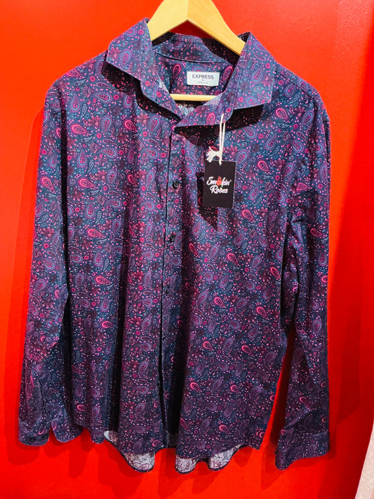 Blue & Pink Paisley Express Shirt