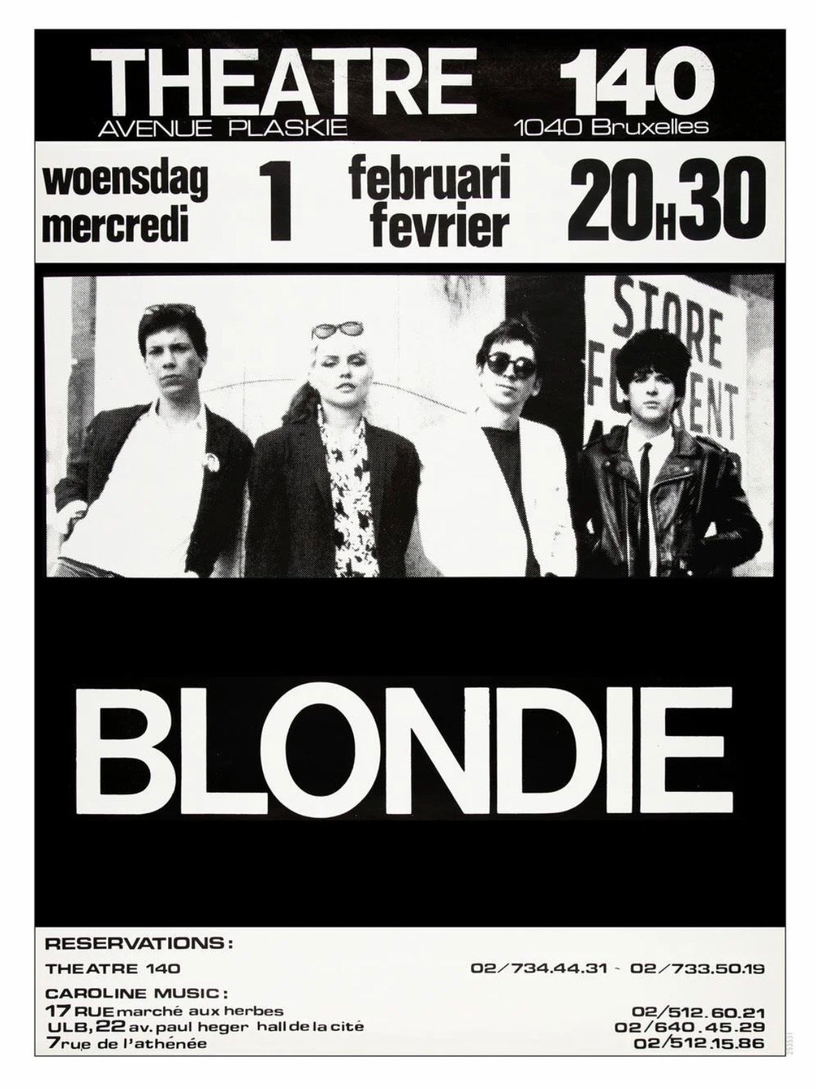 Blondie Concert Wall Print