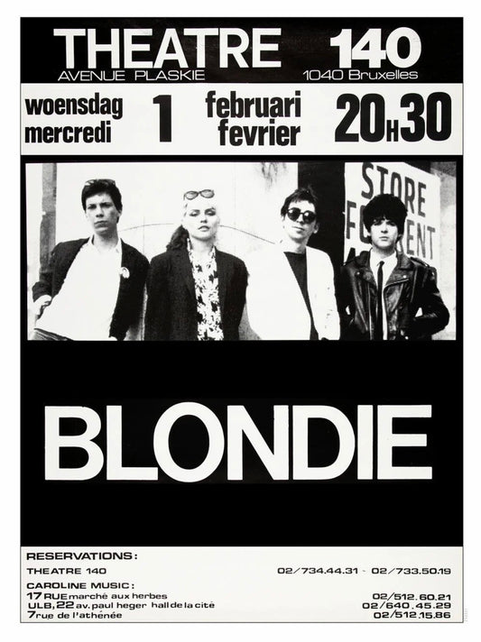 Blondie Concert Wall Print