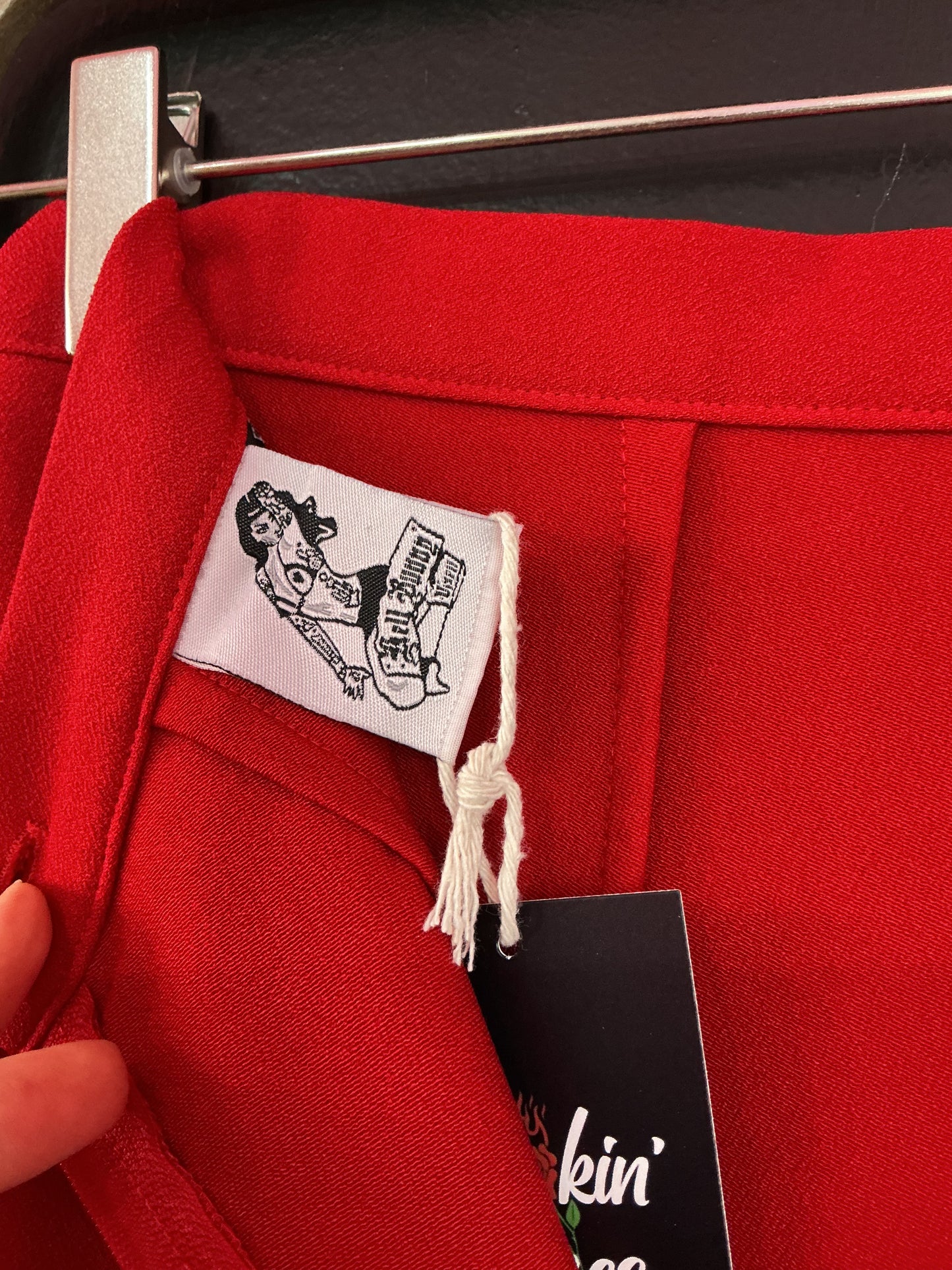 Hell Bunny Red Wiggle Skirt
