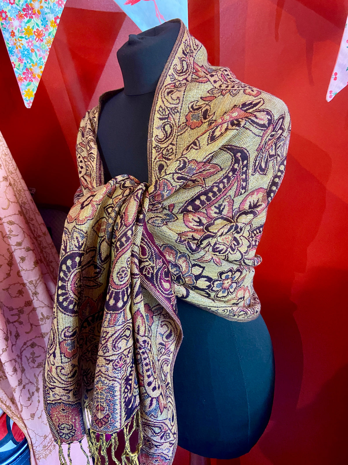 Two Toned 100% Pashmina Scarf