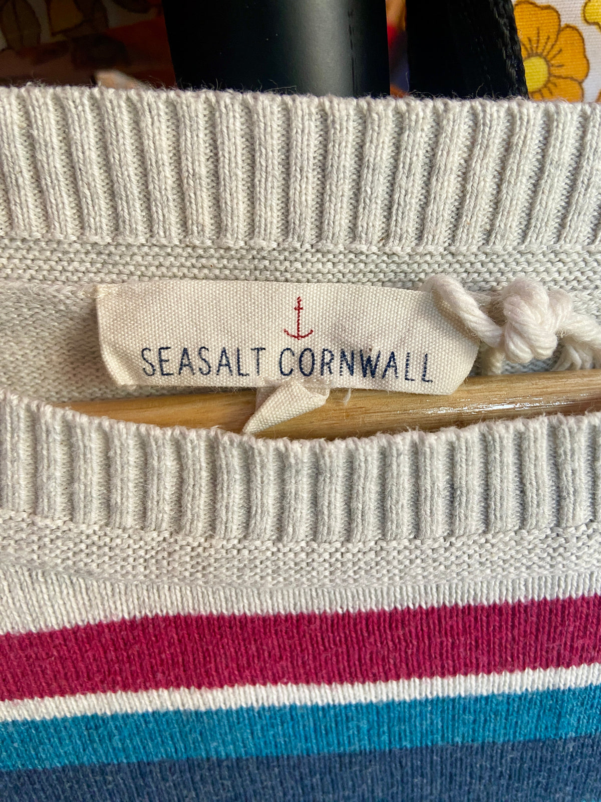 Striped Organic Cotton Lightweight Jumper