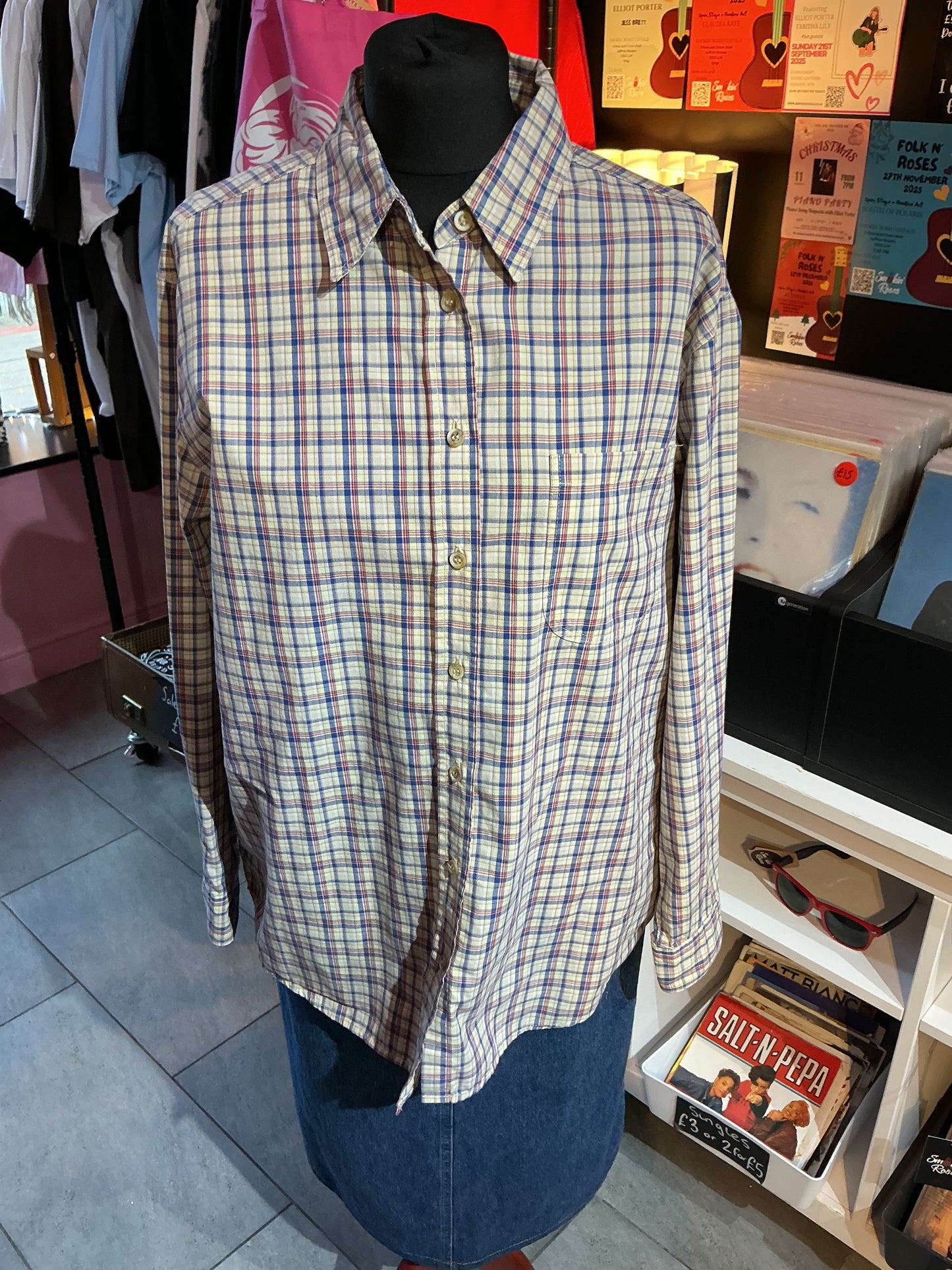 1990s Vintage St Michael Checked Shirt