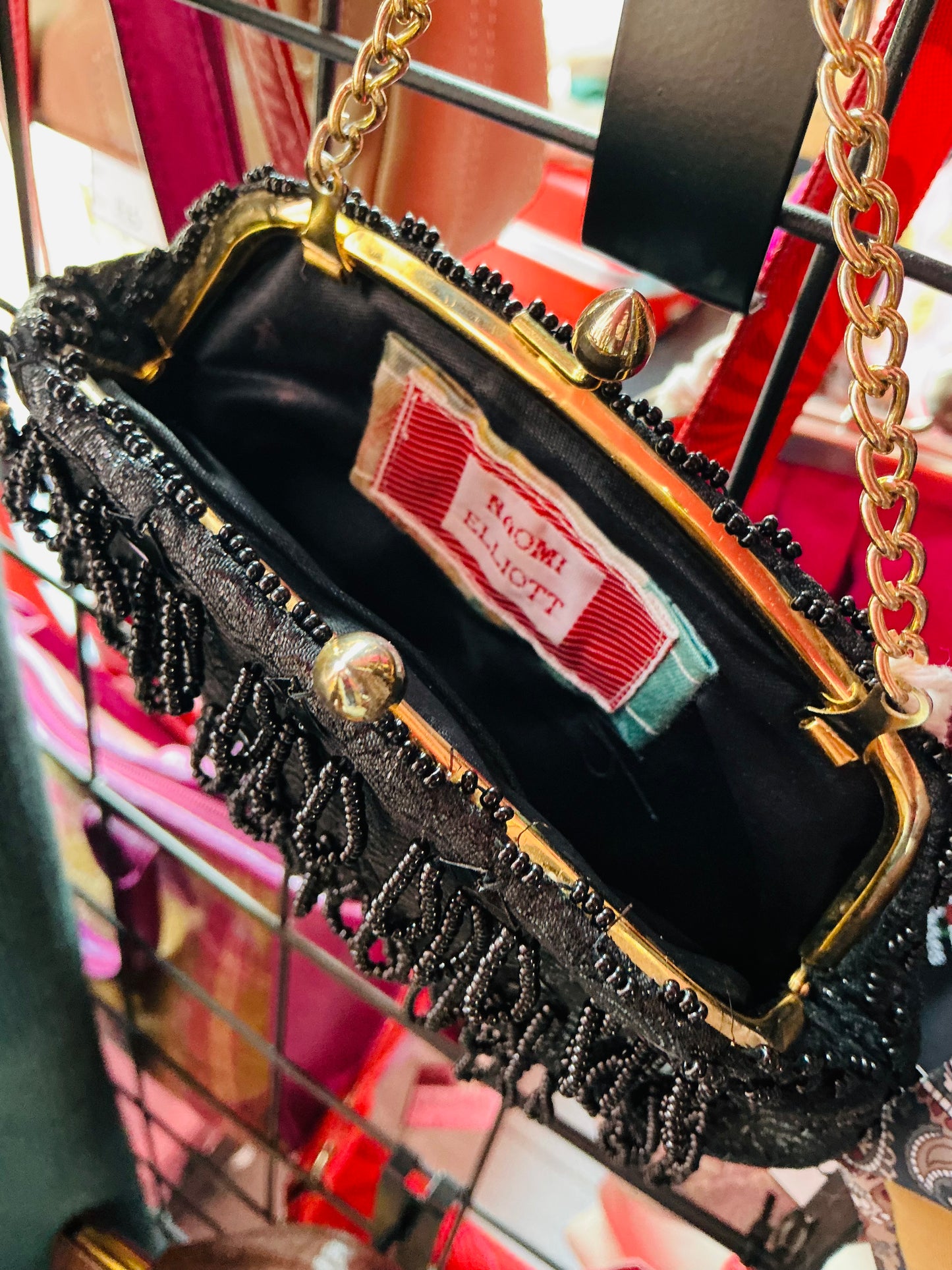 1950s Vintage Naomi Elliot Beaded Clutch Bag