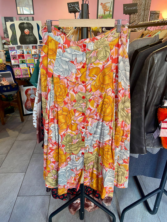 1970’s Vintage Floral Maxi Skirt