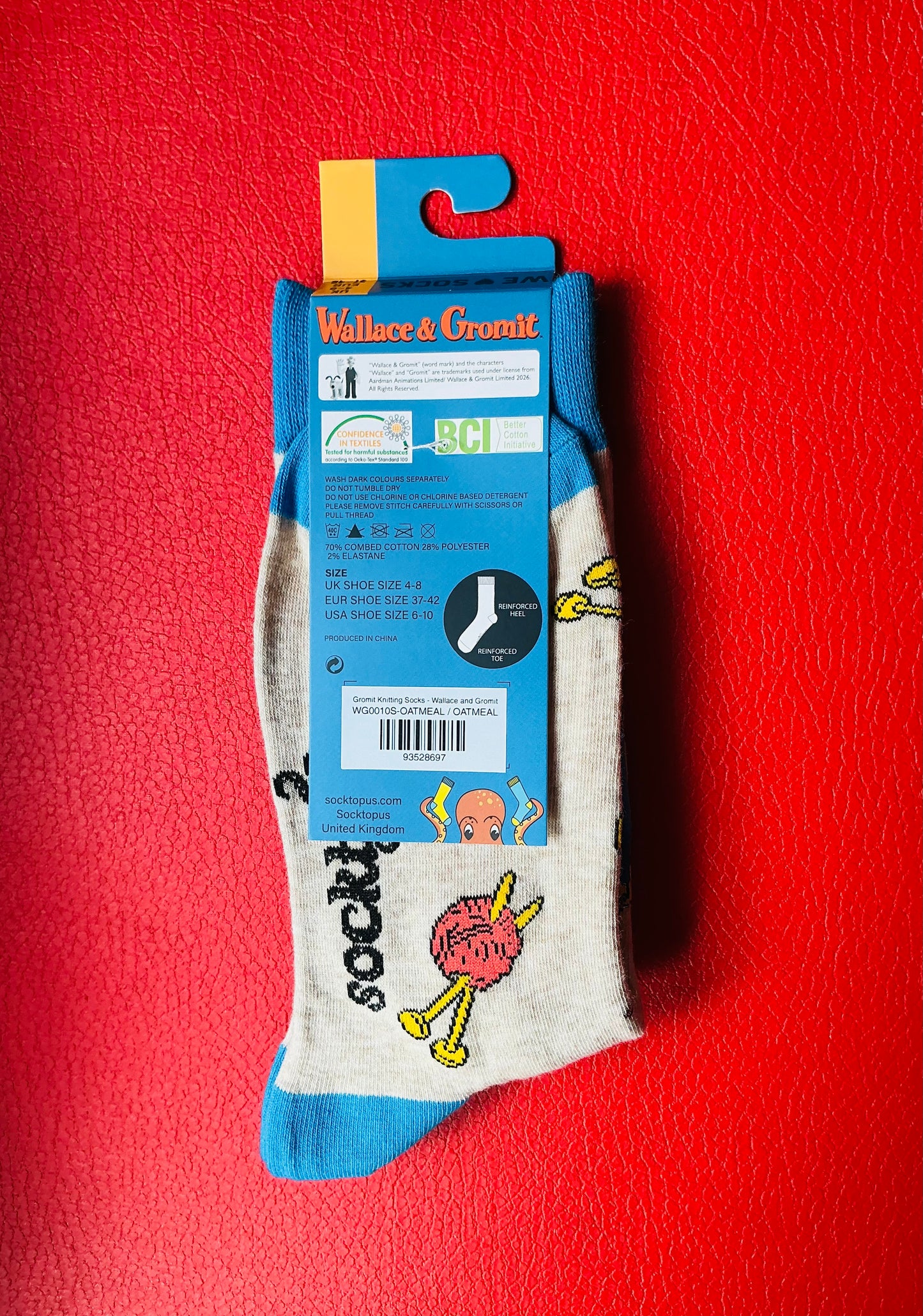 Wallace and Gromit Knitting Socks