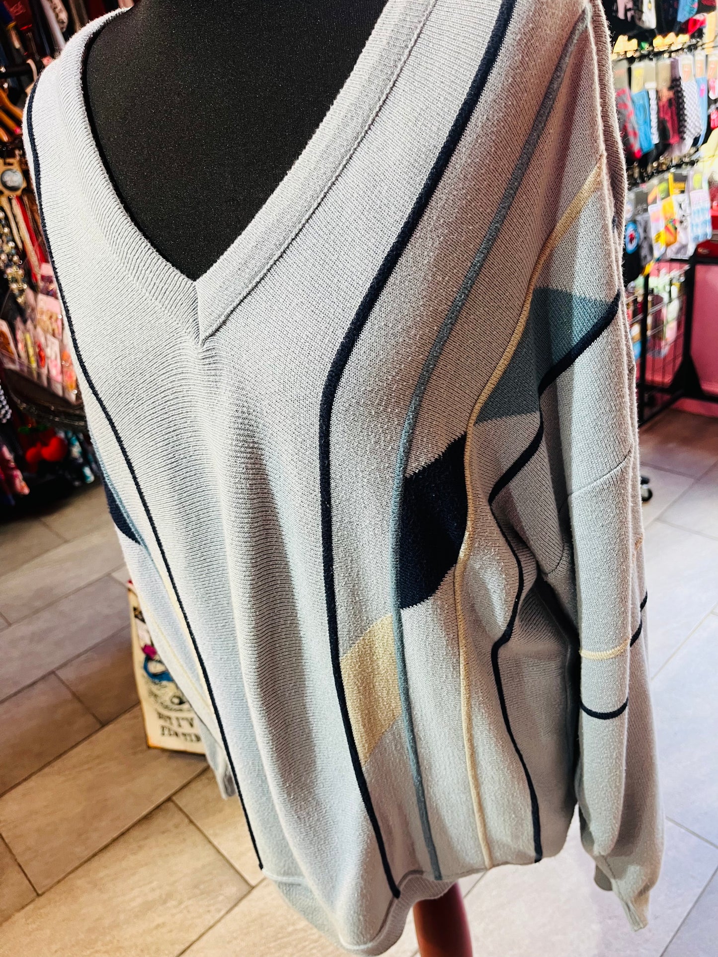 1990s Vintage Blue Farah Jumper