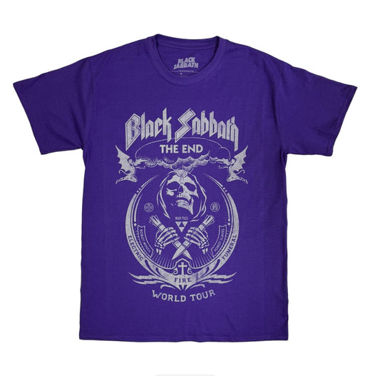 Purple Black Sabbath Band Top
