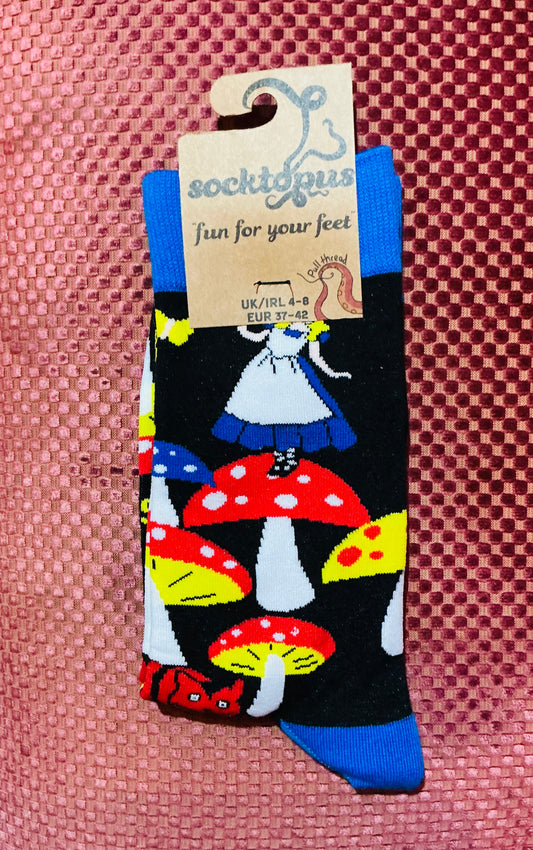 Socktopus Alice in Wonderland Socks