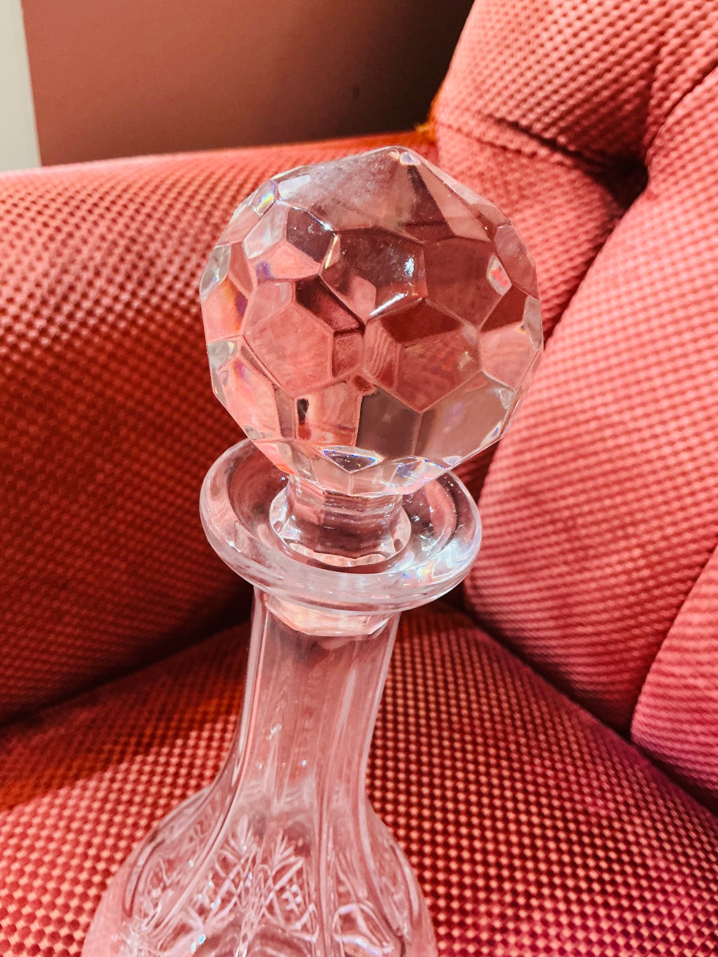 Cut Crystal Glass Decanter