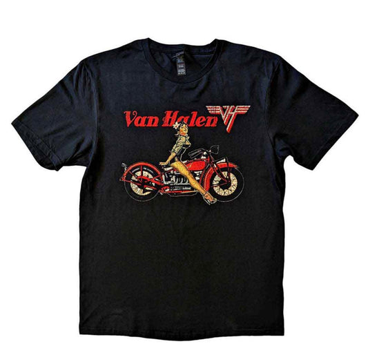 Van Halen Pin up Motorbike Band Top