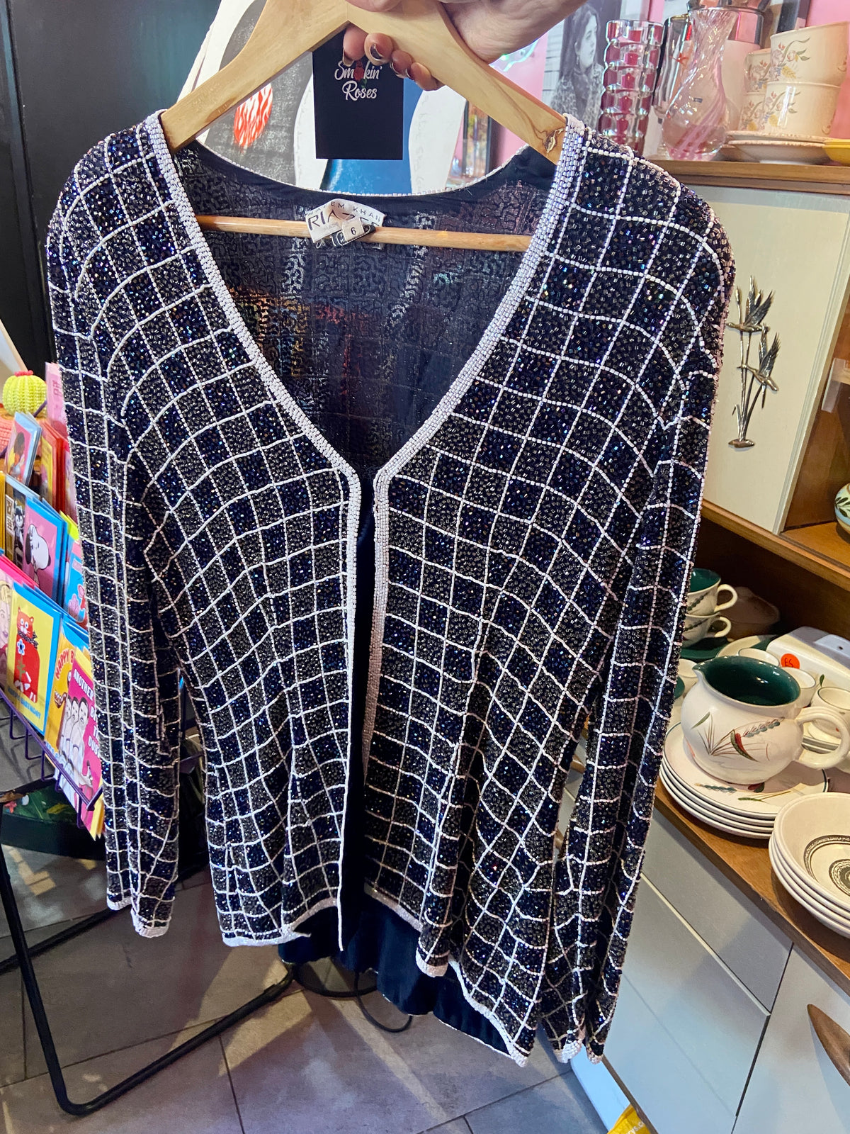 1970s Vintage Beaded Silk Jacket