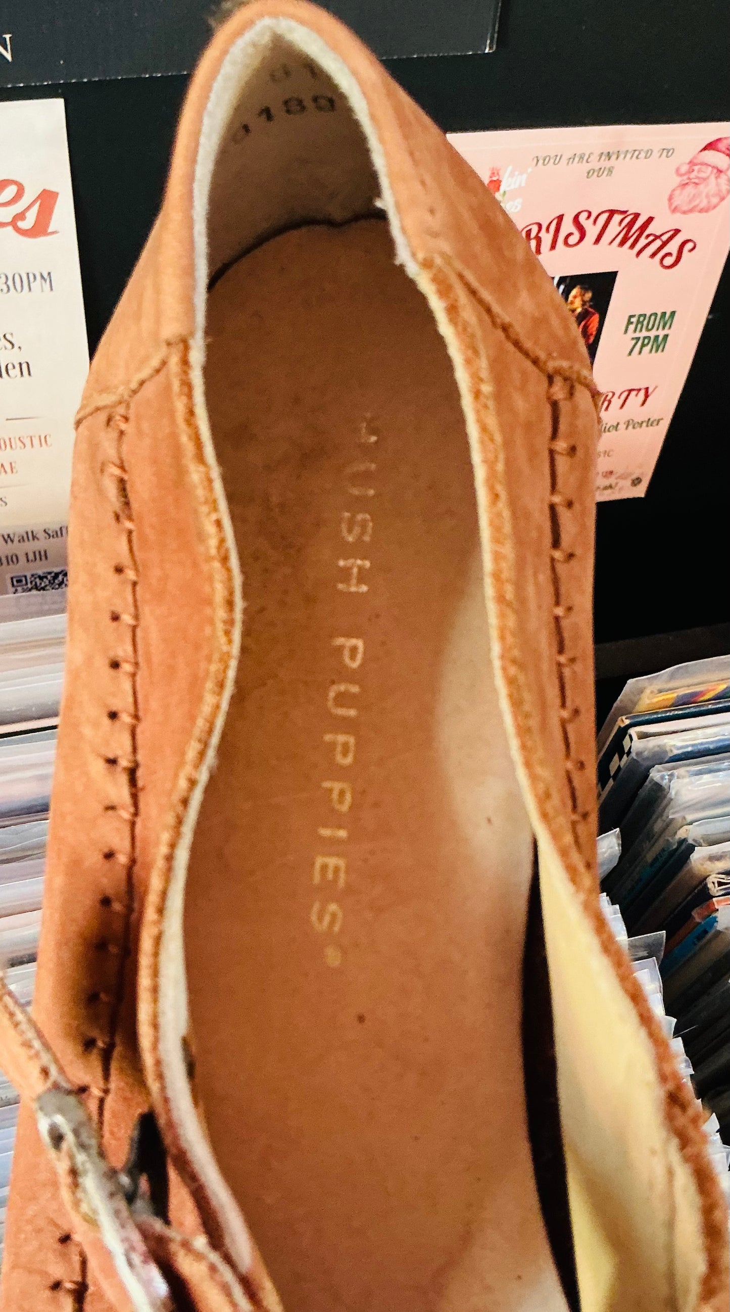 1990s Vintage Brown Suede Hush Puppies