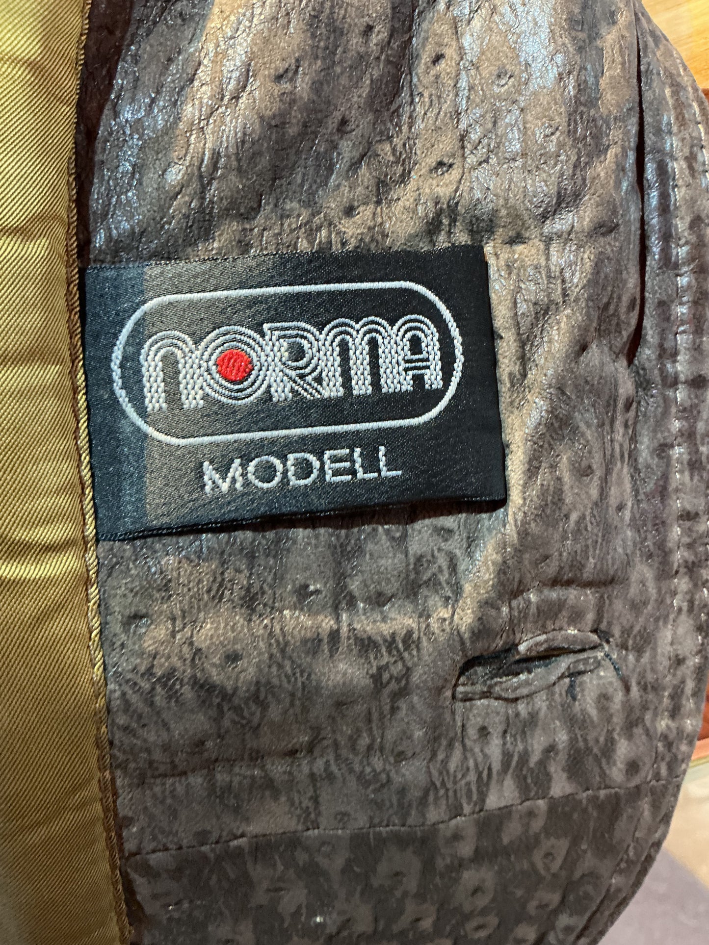 1980s Vintage Norma Model Leather Jacket