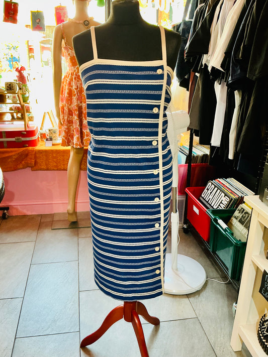 1970s Vintage Striped Dress