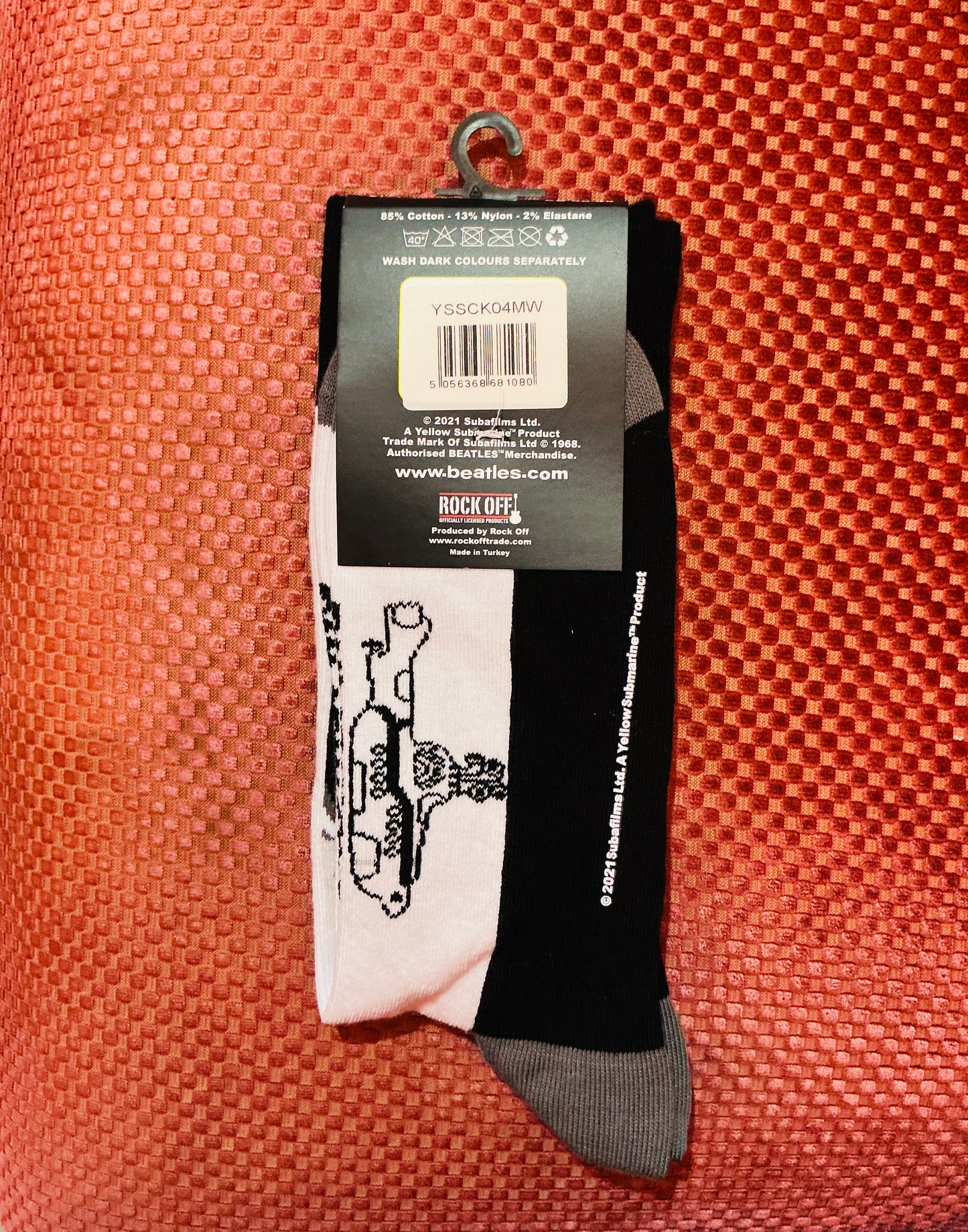 The Beatles Sea of Science Faces Socks