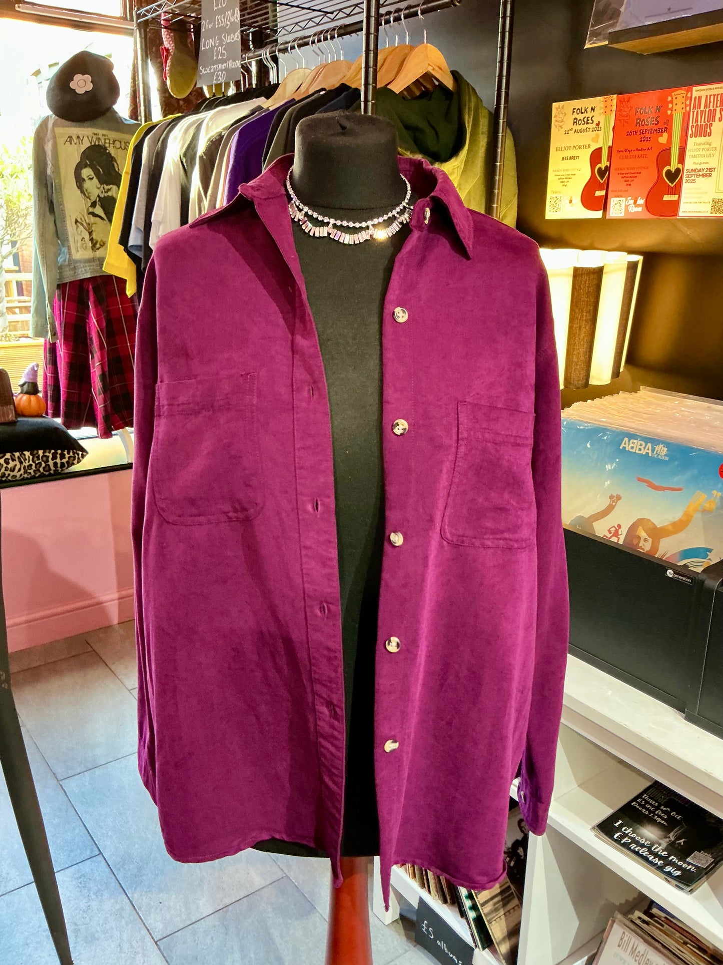 1990s Vintage Richards Purple Shirt