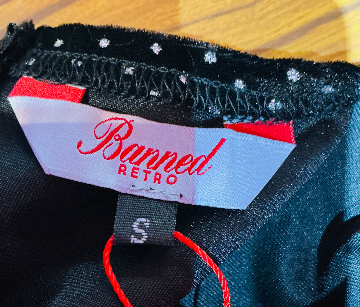 Banned Apparel Black Sparly Pencil Dress