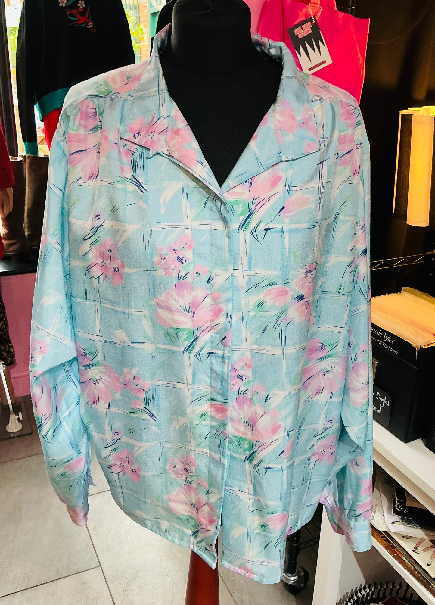 1980s Vintage Japanese Blossom Style Shirt